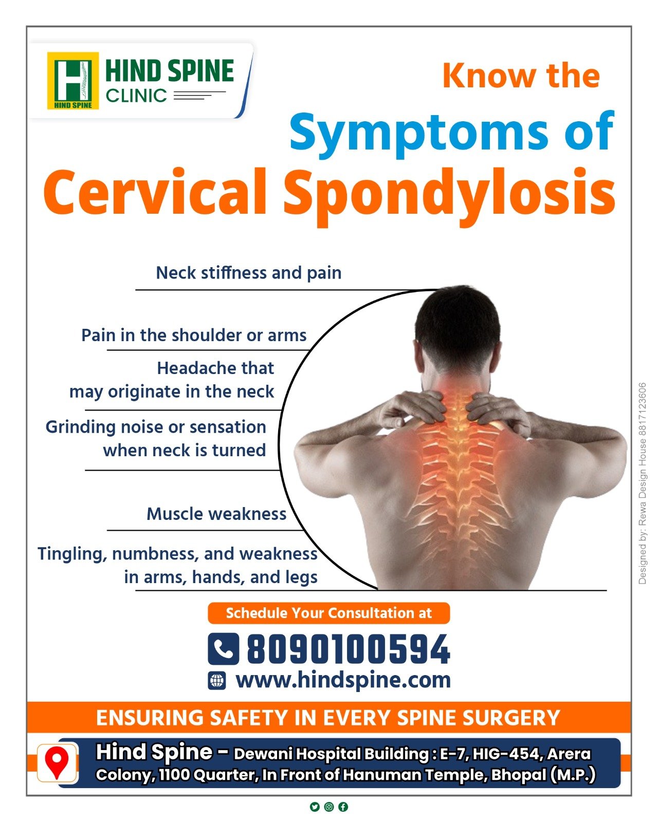 Cervical Spondylosis Specialist Bhopal treating neck pain